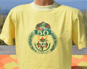 vintage 90s t-shirt ST JOSEPH school philippines prep tee Medium