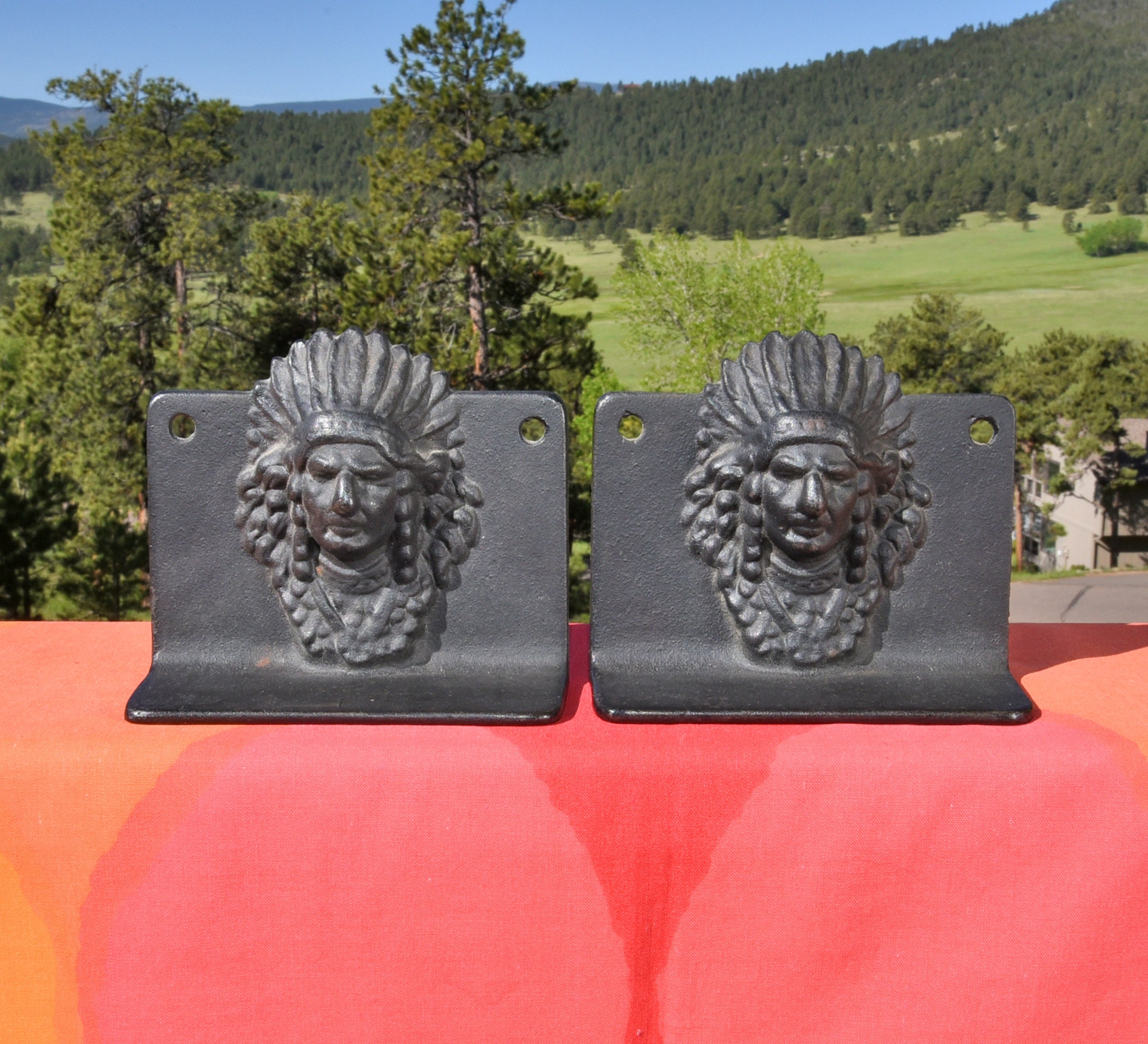 Indian Chief Book End - Etsy