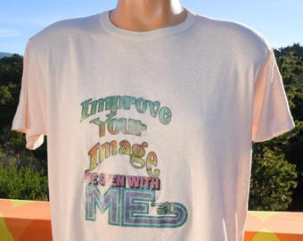 vintage 70s tee sierson PHOTOGRAPHY seen me iron on t-shirt Large XL funny