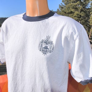 Vintage 90s T-shirt US NAVAL Academy Navy Usna Ringer Tee Large