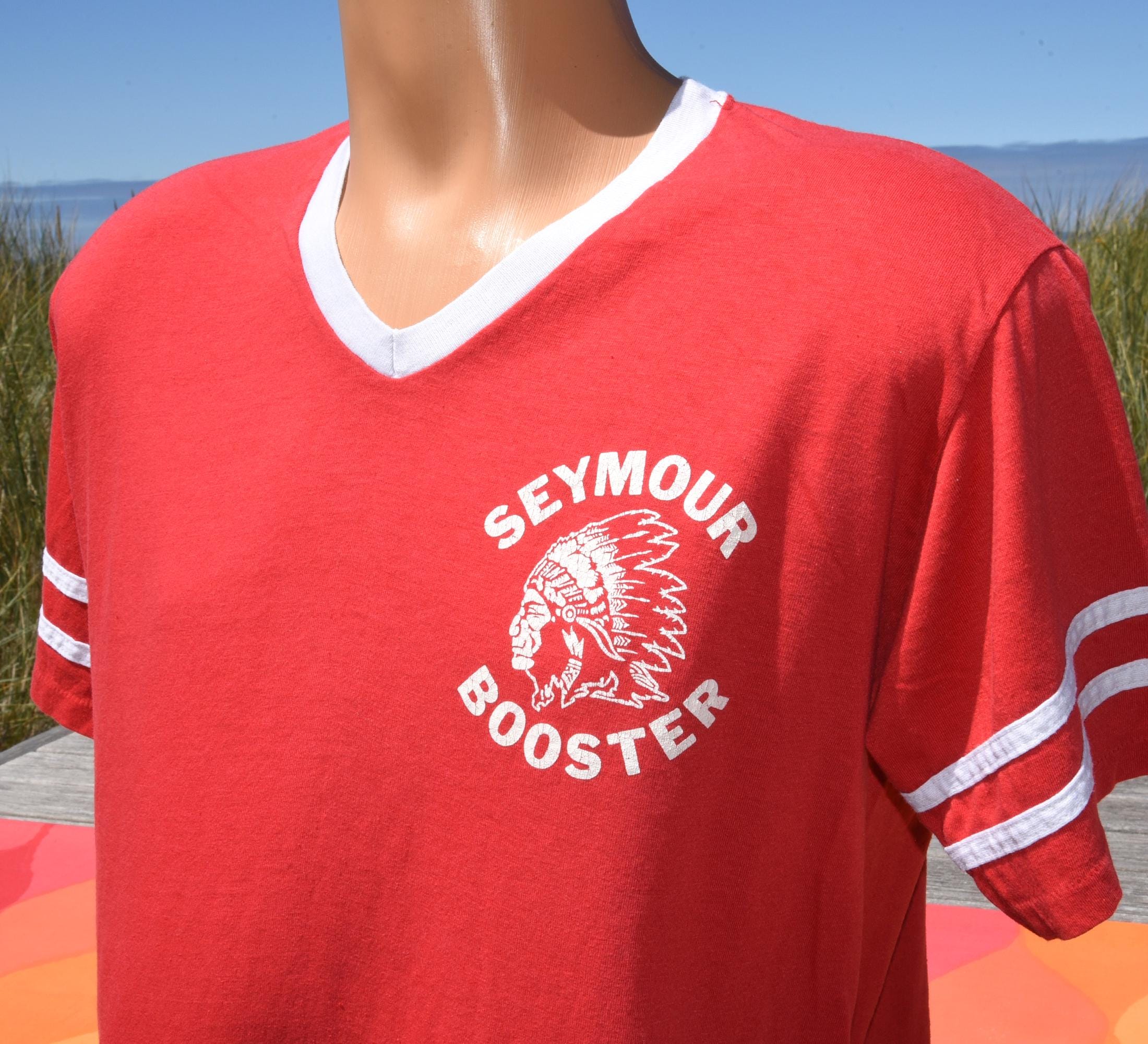 Vintage Ringer Sports Stripe T Shirt - Etsy