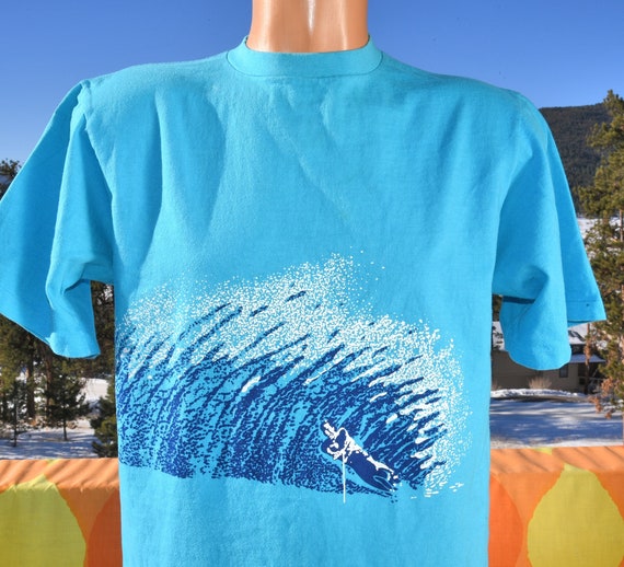 vintage t-shirt 80s WATER SKI hawaii tee Medium L… - image 1