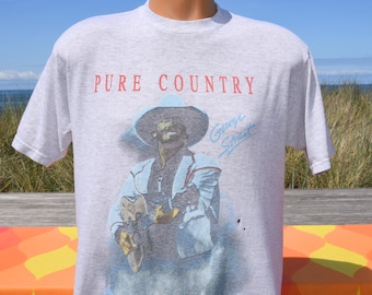 Camiseta vintage de los 90 de GEORGE STRAIT, música country pura, talla L/M, 1991