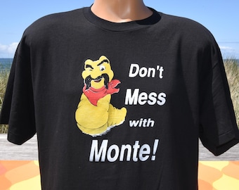 vintage 90s tee don't mess MONTE ALBAN mezcal worm t-shirt XL Large party