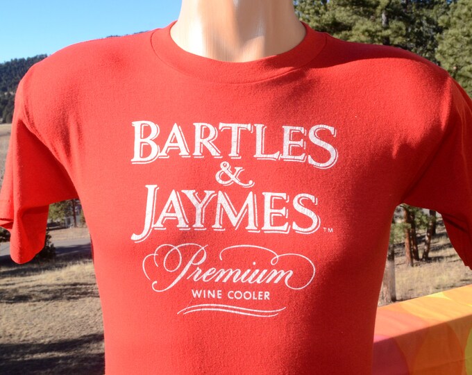 Vintage 80s T Shirt WINE COOLERS Bartles Jaymes Tee Medium Etsy
