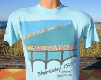 Camiseta vintage Nike Bloomsday Race Run Spokane de los años 80, talla mediana, 1987
