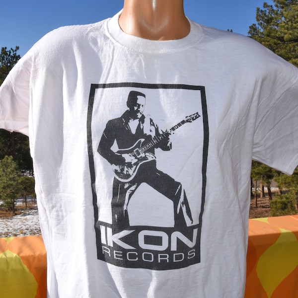 vintage 00s t-shirt IKE TURNER rock tour ikon records here now tee Large XL