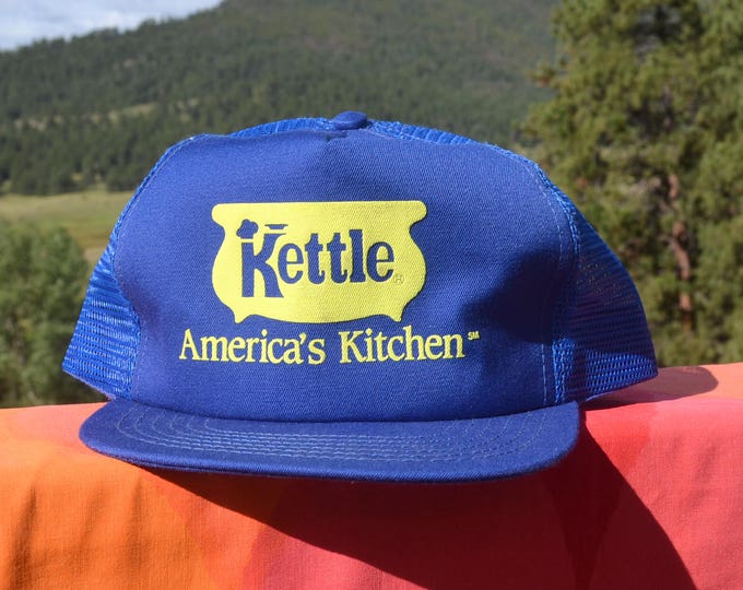 80s Vintage Trucker Mesh Hat KETTLE America's Kitchen Etsy
