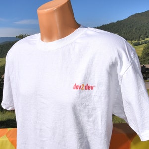 vintage 00s t-shirt BEA dev2dev computer software developer tech tee Large Medium