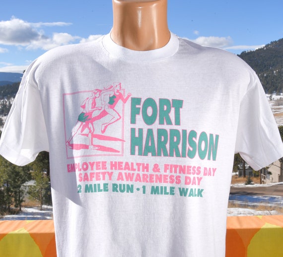 Vintage 80s Fort Harrison Fitness Tee, XL