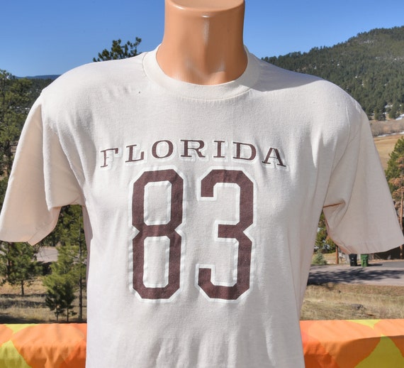 vintage 80s tee FLORIDA 1983 travel tourist t-shi… - image 1