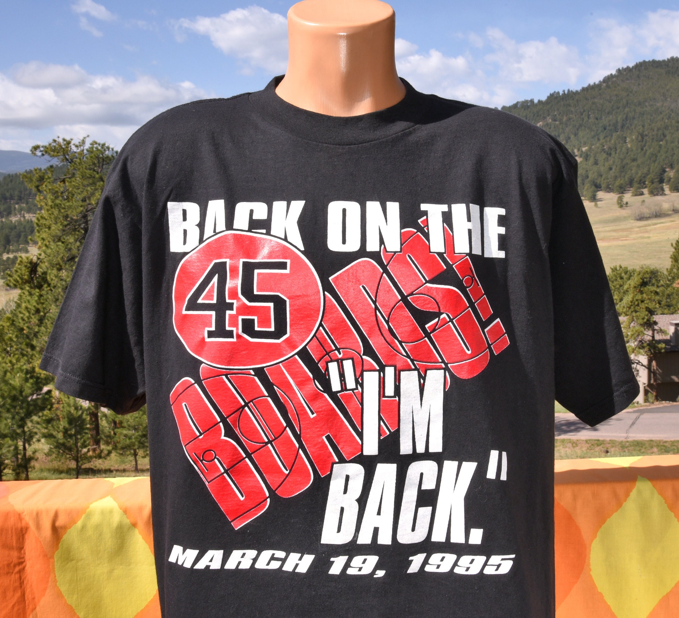 Vintage 90s Tee Michael JORDAN Chicago Bulls I'm BACK - Etsy Canada