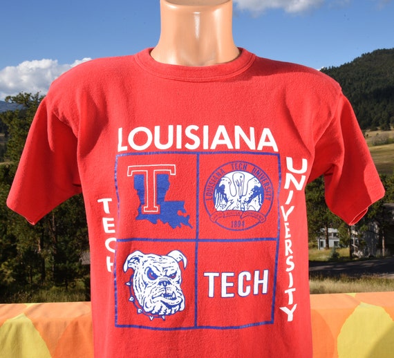 Vintage 80s T-shirt LOUISIANA TECH University Champion Tee 