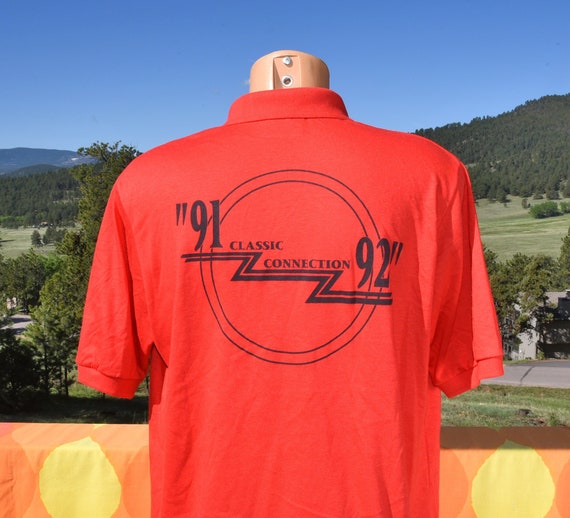 Vintage 90s Golf Shirt Polo CLASSIC CONNECTION Z 1991 92 XL