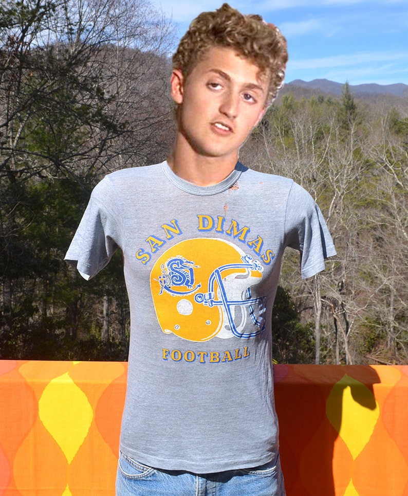 Vintage 80s Tshirt SAN DIMAS High School Football Small Bill Etsy