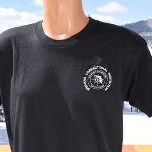 vintage 80s t-shirt BREVARD correction jail prison tee Large XL screen stars