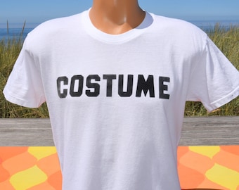 vintage 70s t-shirt COSTUME funny flock halloween cotton jc penney tee 42 Medium