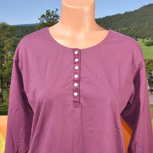 Vintage 90s Women Tee GAP Henley Long Sleeve T-shirt Medium - Etsy