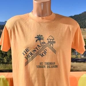 Vintage 70s T-shirt MOUNTAIN TOP St Thomas Virgin Islands Tee 
