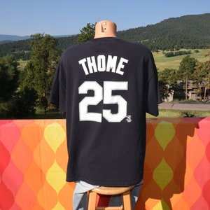 vintage 00s t-shirt chicago WHITE SOX jim thome baseball tee XL 2xl xxl