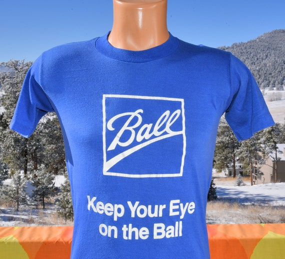 vintage 80s tee eye on BALL mason jars t-shirt Me… - image 1