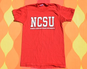 vintage 90s kid tee NCSU north carolina state wolfpack nc t-shirt children Large 14