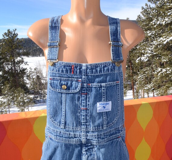 wrangler denim overalls