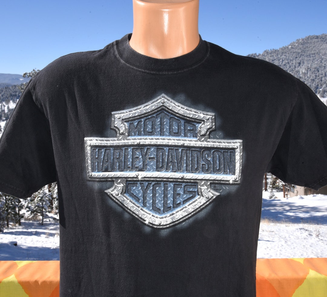 Vintage 00s HARLEY Davidson T-shirt Pocono Biker Motorcycle Black