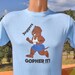 vintage 80s tee JOGGERS gopher it run road race tee Large Medium funny