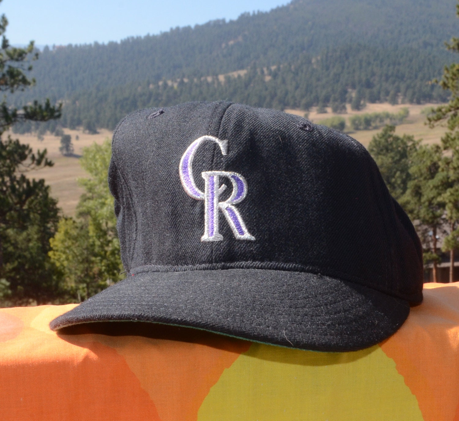 Vintage Colorado Rockies #1 Apparel New Era Snapback Hat