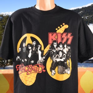 2004 Kiss Aerosmith Tour T-shirt Sz S - Etsy