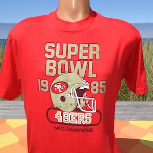 【希少】85年製ヴィンテージ NFL 49ers スーパーボウル Tシャツ L Vintage 49ers T Shirt 1985 - Etsy