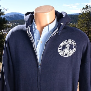 vintage 80s hoody jacket VIRGINIA state rifle zip sweatshirt XXL 2x xl