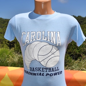 vintage 80s UNC t-shirt north carolina basketball tar heels Medium Small perennial