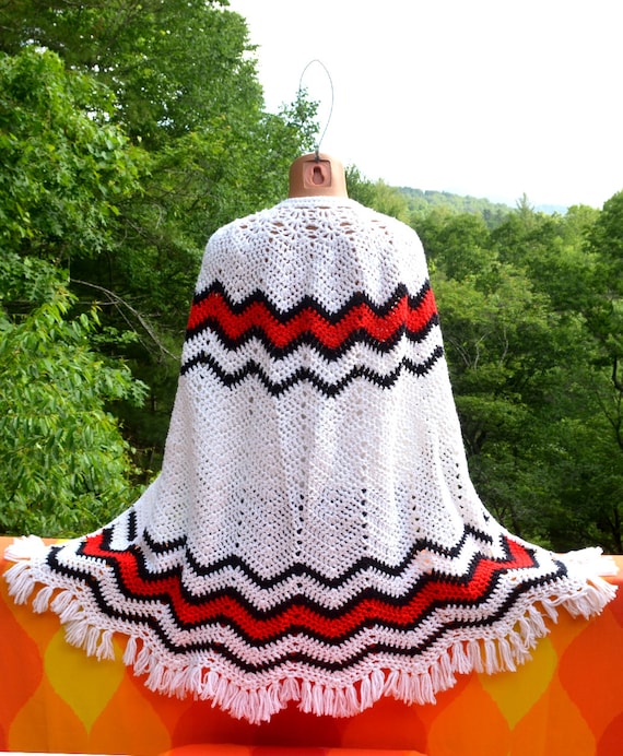 fringed blanket coat