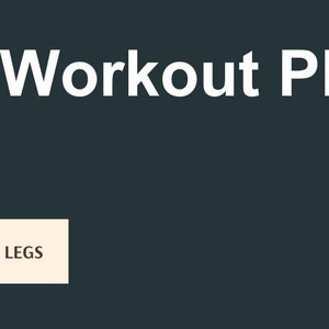 May include: A dark gray background with the text "Fat Loss Workout Plan" in white. The text "NAME:" is below the title. A light brown rectangle with the text "TRAINING FOCUS: LEGS" is in the lower left corner.