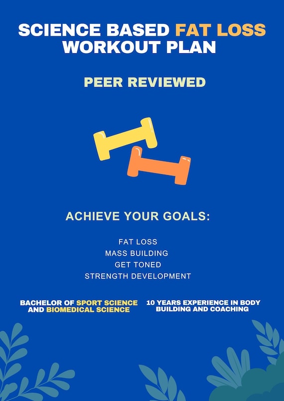 Science Based FAT LOSS Muscle Building Workout Plan 4 Day Split