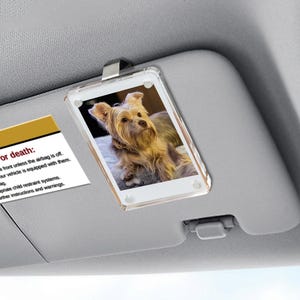 Gedenkfoto Autovisierclip, individueller Trauerfotoclip für die Sonnenblende, Verlust des Hundegeschenks, Haustiererinnerungs-Andenken