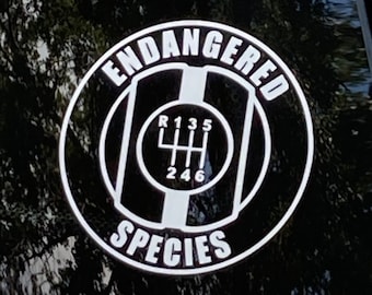 Endangered Species Vinyl-Aufkleber, 3rd Gen MINI Cooper 6-Gang
