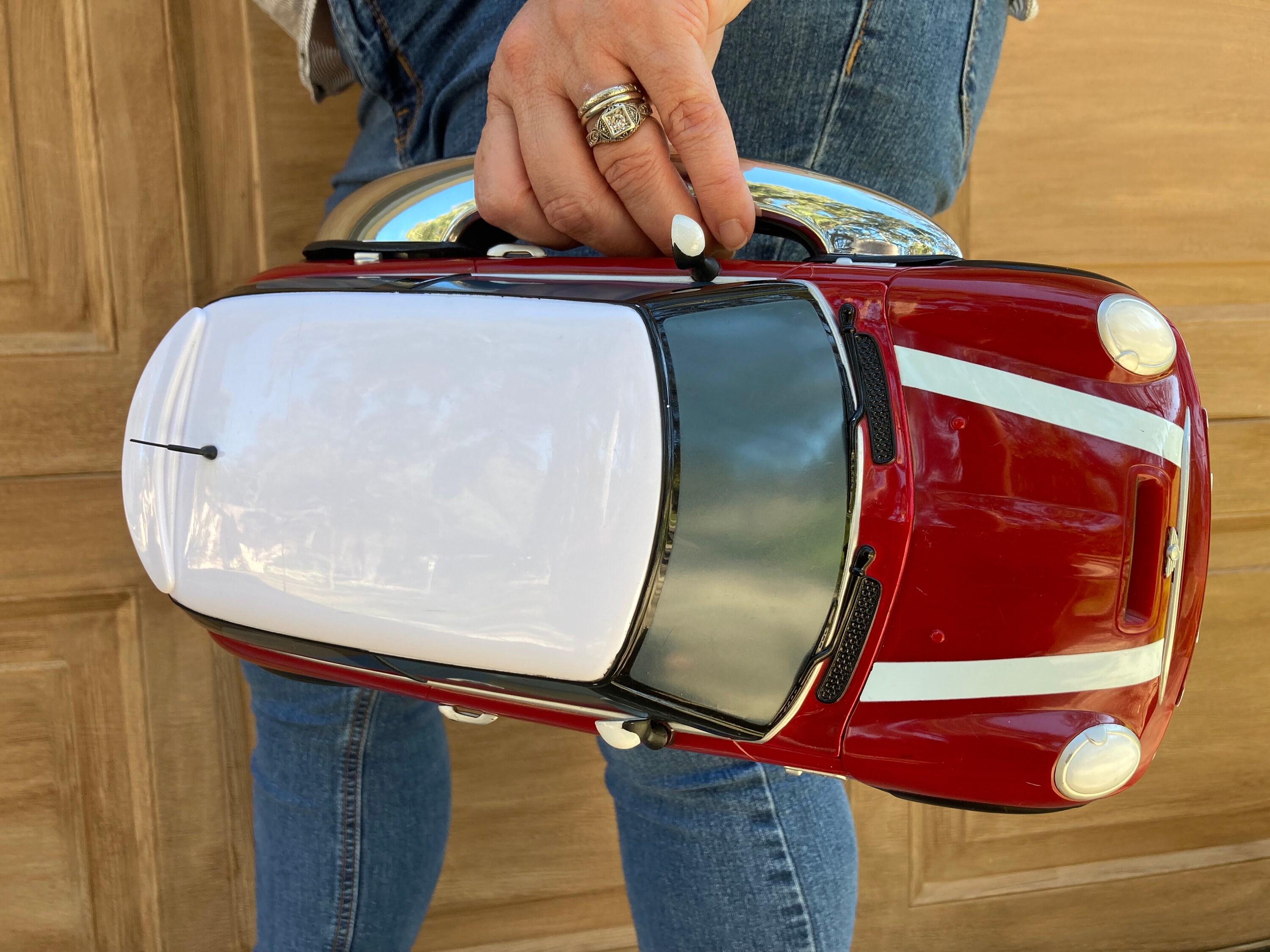 MINI Cooper Purse hecho a mano reciclado Chili Red 009 personalizacion gratis Etsy Mexico