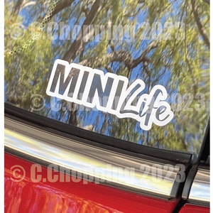 2 Color MINILife Vinyl Sticker - the Original- 3", 4”, 5”, or 6” - various colors available