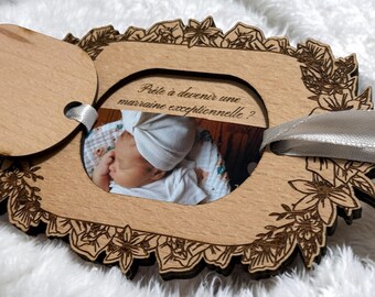 Personalized godmother request - Godmother announcement - Surprise godmother announcement - Surprise godmother request - Personalized godmother gift