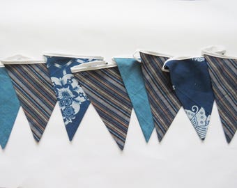Blue bunting, home decor, party bunting