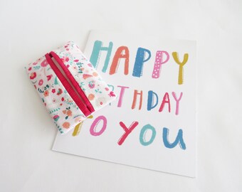 Porta pañuelos de algodón con diseño floral, tamaño de bolsillo