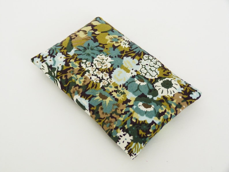 get well soon gift floral gift gifts for her Liberty floral fabric Liberty floral tissue holder green and black cotton floral print