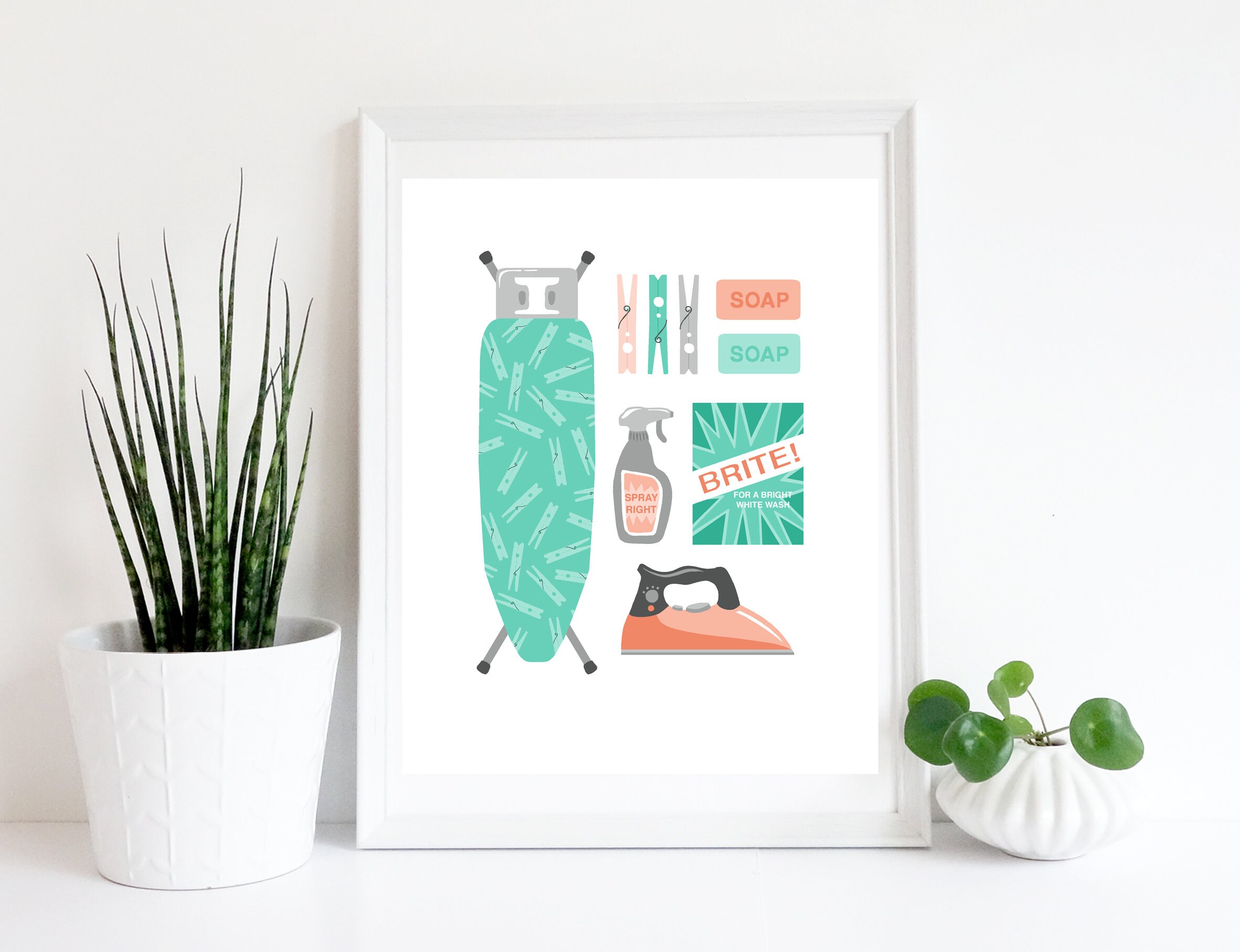 Laundry Room Artwork Printed Art Interiors Wash Day Etsy