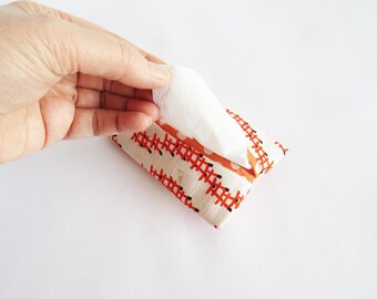 Porta pañuelos de algodón con forma de puertas torii japonesas