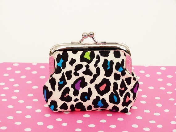 leopard print coin purse