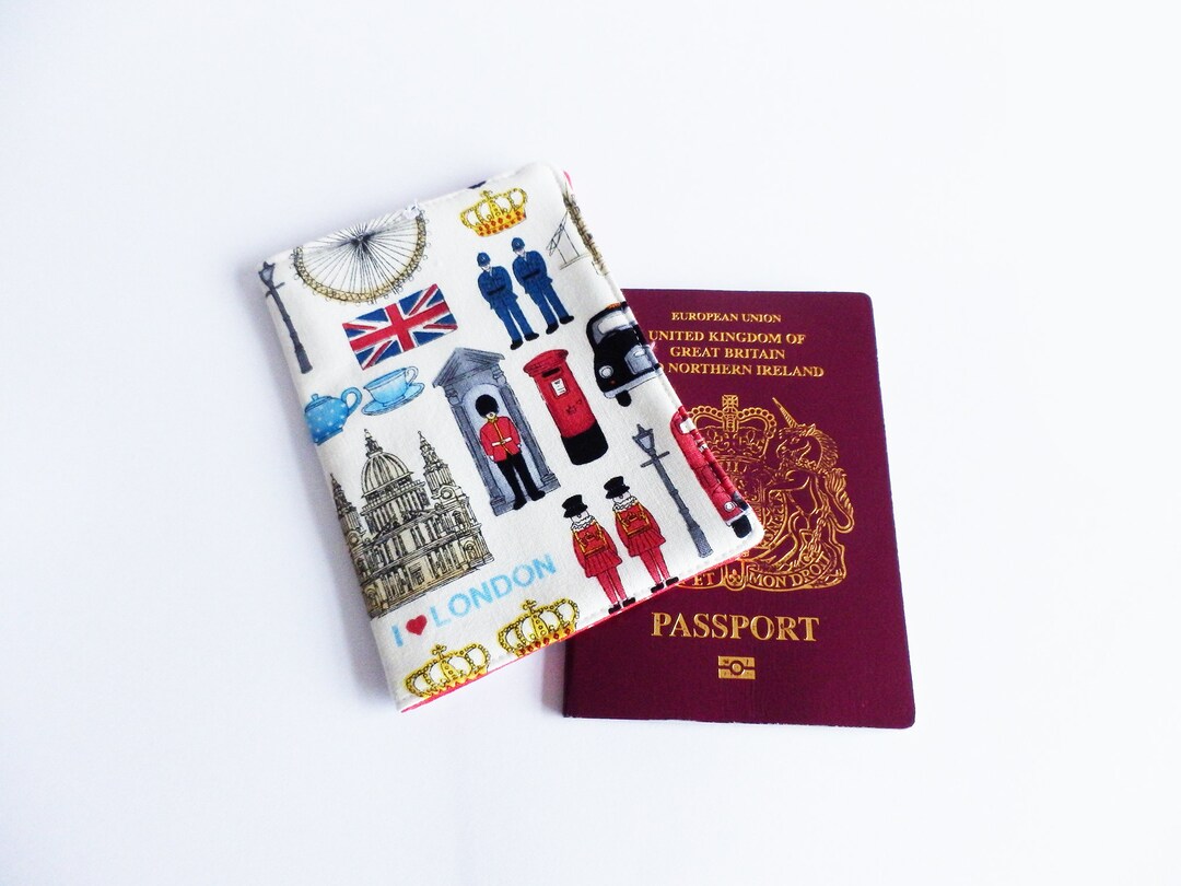 London Passport Cover London Fabric London Lover London Etsy