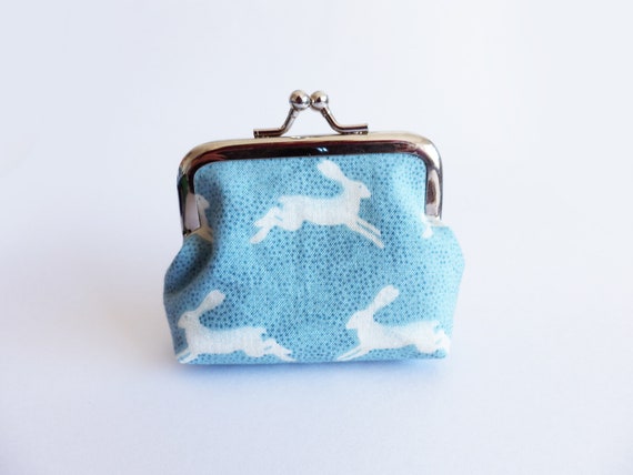 Bunny Rabbit Flat Zipper Coin Purse, Earbud Pouch, Credit Card Wallet,  Business Card Case - Etsy